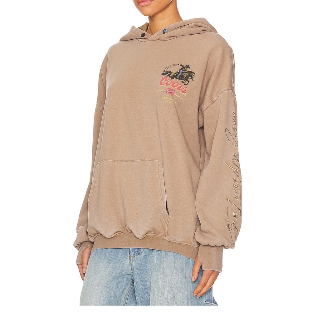 The Laundry Room Tan Oversized Long Sleeve Hoodie